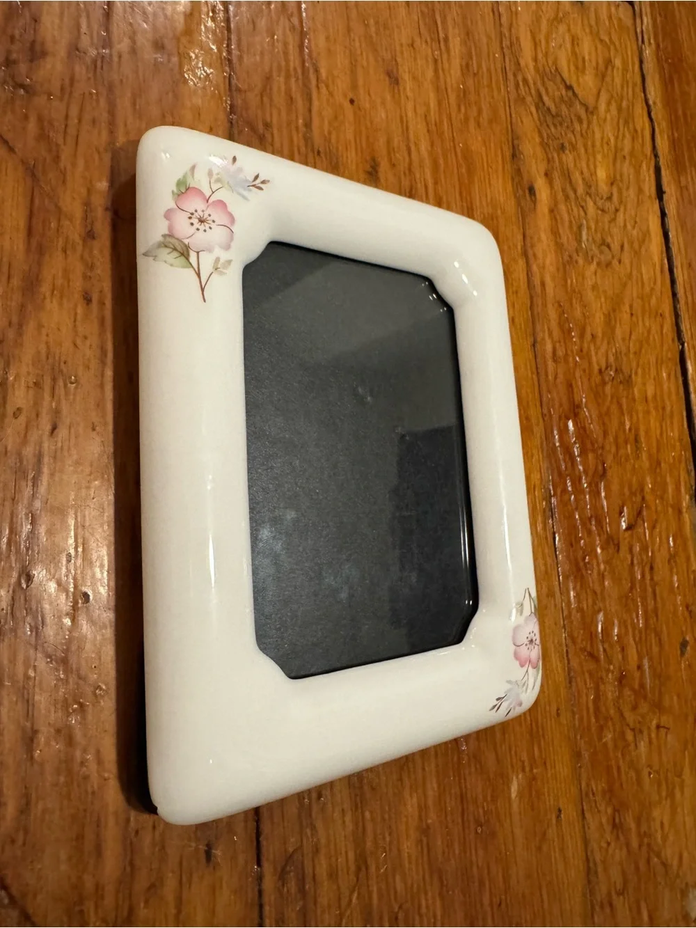 Vintage Ceramic Floral Picture Frame Cottagecore